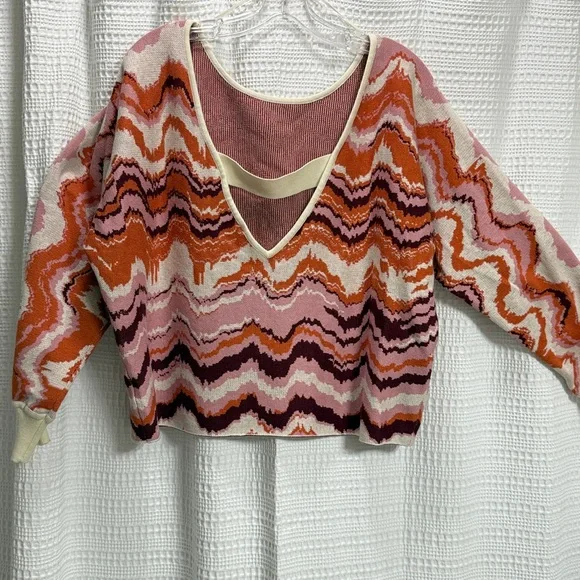 Daily Practice by Anthropologie Hazy Daze Pullover Sweater Women Multi SZ S EUC - Picture 5 of 8